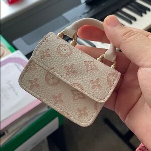 Luxury Micro Mini Bag Charm Keychain Pouch, louis v*uitton messenger